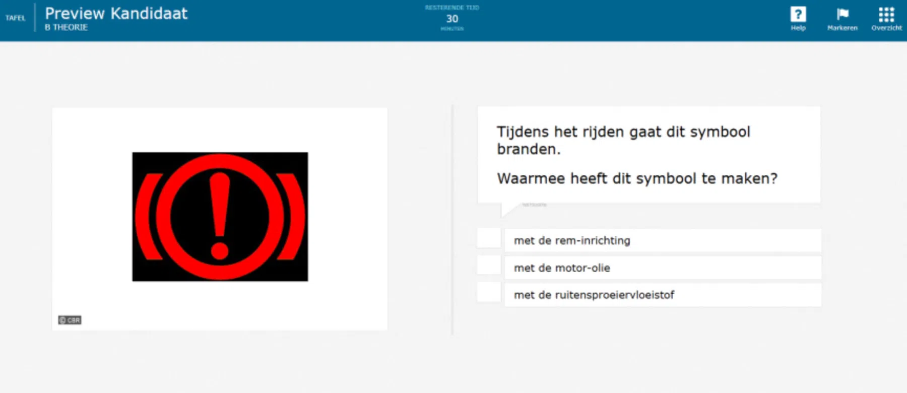 cbr theorie-examen